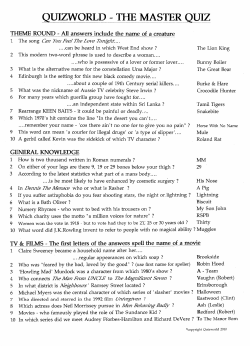quizworld -the master (quiz