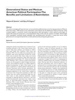 Generational Status and Mexican American Political Participation