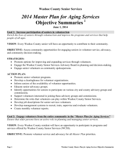 Goals and Objectives