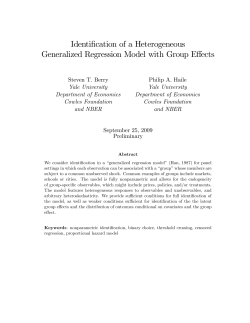 Identification of a Heterogeneous Generalized