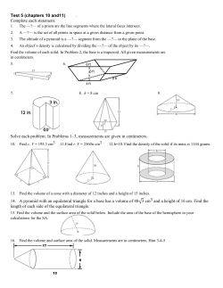 math 70 test 5review spring 2015