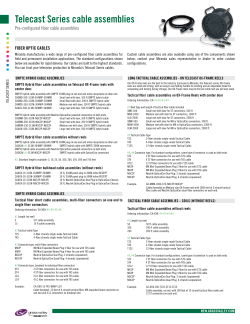 Telecast Series cable assemblies - AV-iQ