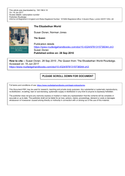 The Elizabethan World Susan Doran, Norman Jones Publication