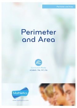 Perimeter and Area Student Book