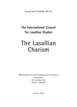 Lasallian Charism