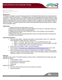 Human Decisions and Landscape Change