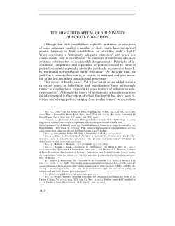 the misguided appeal of a minimally adequate education