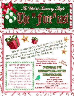 December 2008 - The Club at Runaway Bay