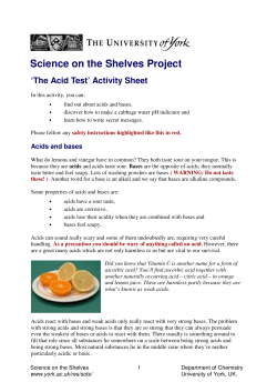 The Acid Test - University of York