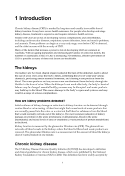 Chronic Kidney Disease in Australia 2005