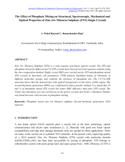 The Effect of Phosphate Mixing on Structural, Spectroscopic