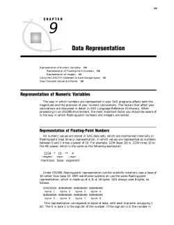 Data Representation