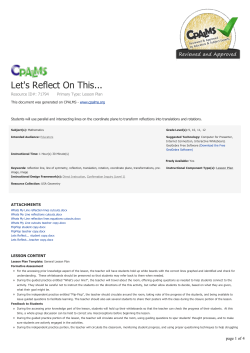 Let`s Reflect On This