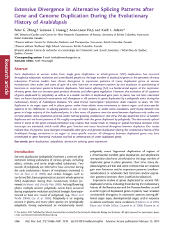 Extensive Divergence in Alternative Splicing Patterns after Gene