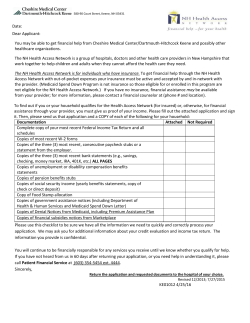 Date: Dear Applicant: You may be able to get financial help from