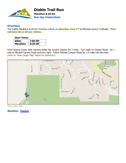 Diablo Trail Run - Pacific Coast Trail Runs