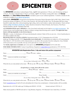 epicenter - North Bay Country Dance Society