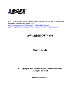 AWARDBIOS&trade; 6.0 User Guide