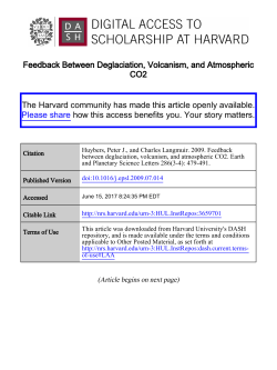 Feedback between deglaciation, volcanism, and atmospheric CO2