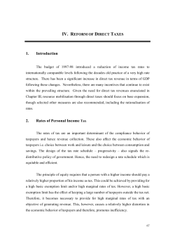 Chapter 4: Reform of Direct Taxes
