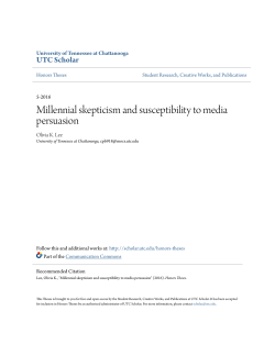 Millennial skepticism and susceptibility to media
