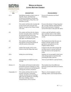 monacan indian living history exhibit