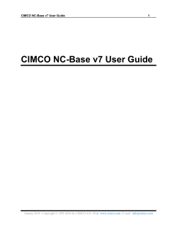 CIMCO NC-Base 7 User Guide