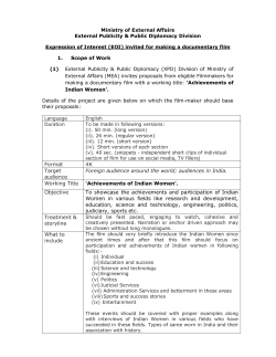 (EOI) invited for making - The Ministry of External Affairs