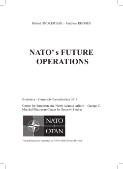 NATO` s FUTURE OPERATIONS