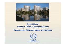 Anita Nilsson - Nuclear Safety and Security