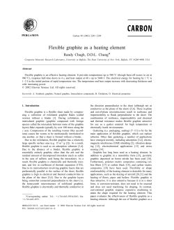F lexible graphite as a heating element