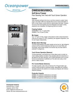 DW850/865/880CL - Oceanpower America