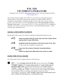 ENL 3251, Section 064E, Snodgrass - UF English