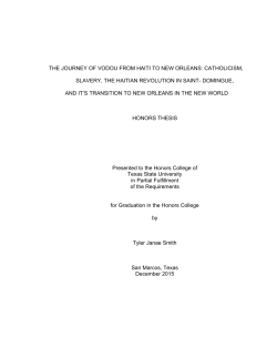 THE JOURNEY OF VODOU FROM HAITI TO NEW ORLEANS