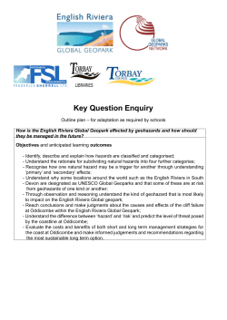 Key Question Enquiry - English Riviera Global Geopark