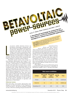 Betavoltaic power sources