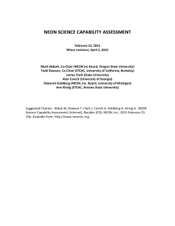 neon science capability assessment