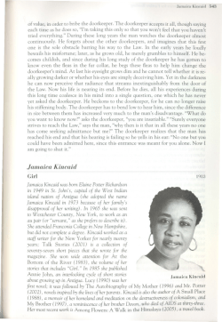 Jamaica Kincaid Girl I..-