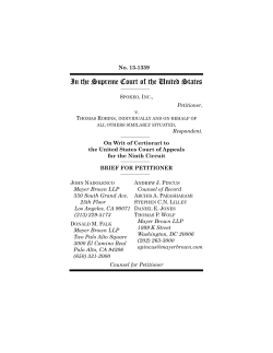 Brief of Petitioner Spokeo