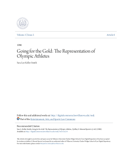 Going for the Gold: The Representation of Olympic Athletes