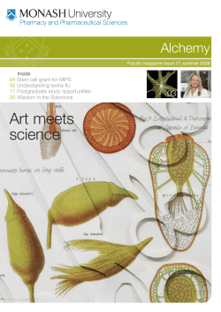 Art meets science - Monash University