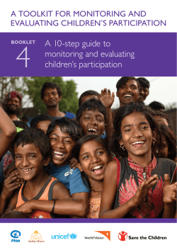 A 10-step guide to monitoring and evaluating children`s