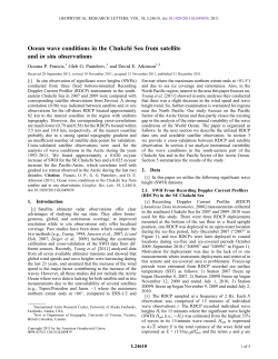 Ocean wave conditions in the Chukchi Sea from satellite and <emph