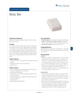 Body Bar Product Information Page