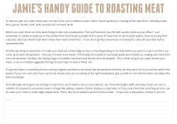 jamie`s handy guide to roasting meat
