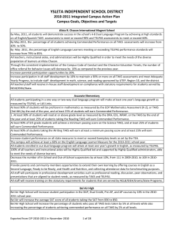 YSLETA INDEPENDENT SCHOOL DISTRICT