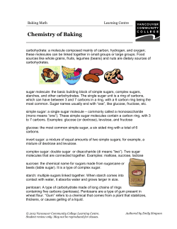 Chemistry of Baking - VCC Library
