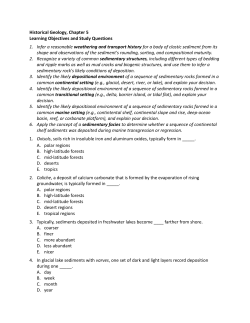 Sedimentary Environments