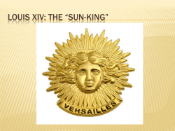 Louis XIV: The &ldquo;Sun-King&rdquo; - Mr. Lively