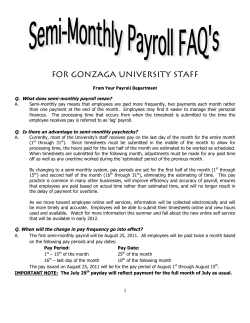 FOR GONZAGA UNIVERSITY STAFF